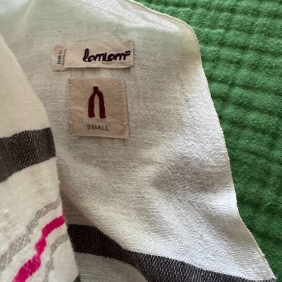 Lemlem Cotton Caftan Swim Cover Up Dress - Small - Picture 5 of 5